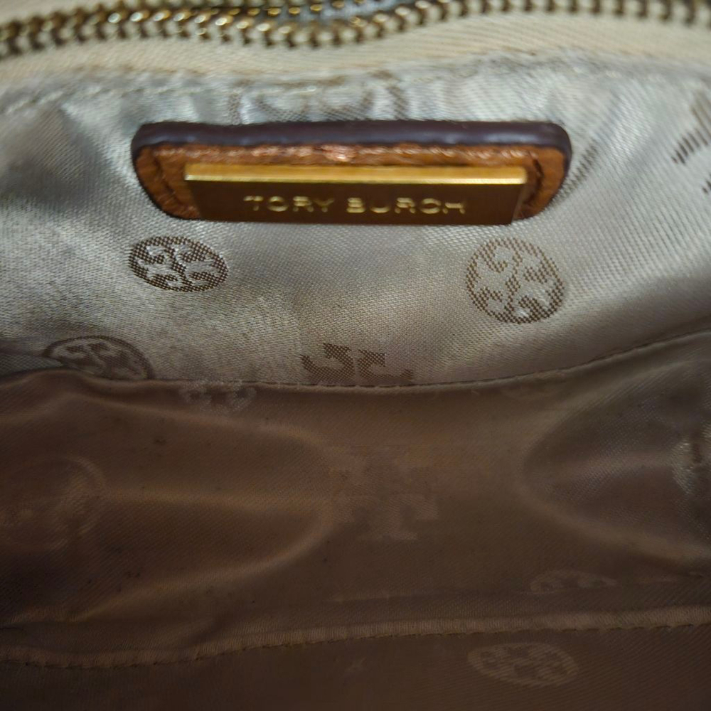 Tory Burch Chelsea Convertible Shoulder Bag Classic Tan Brown Chain Crossbody - Picture 10 of 12